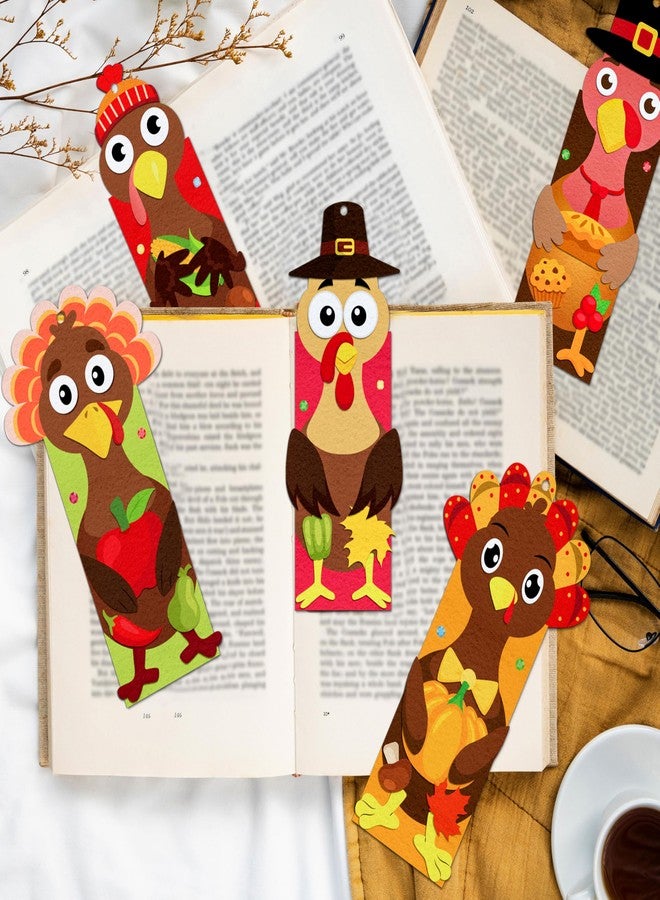 80UncleKimby 41 Sets Fall Thanksgiving Crafts for Kids DIY Bookmarks Turkey Kits Ages 4-8 Classroom Activities Bulk - Image 2
